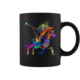 Polo Player Horse Sport Ride Riding Equestrian Sport Fan Coffee Mug - Thegiftio