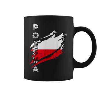 Polskaintage Flag Polonia Orgullo Polaco Raíces Polacas Taza de café - Regaloses