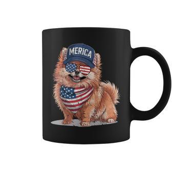 Pomeranian 4Th Of July Us American Flag Pom Dog Patriotic For Kids Coffee Mug - Thegiftio UK