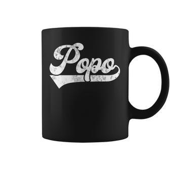 Popo Vintage Retro Father's Day For Papa Grandpa Coffee Mug - Thegiftio UK