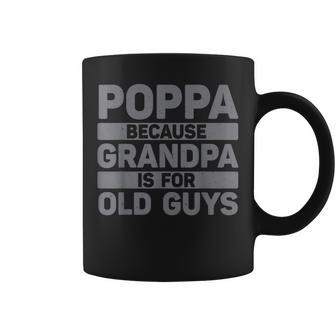 Poppa For Grandpa From Grandkids Father's Day Poppa Coffee Mug - Thegiftio UK