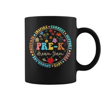 Pre-K Dream Team Be Kind Love Floral Back To School Teachers Coffee Mug - Thegiftio UK