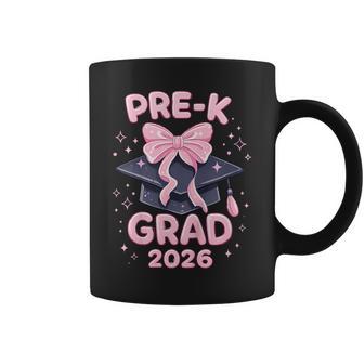 Pre-K Graduation 2026 Pink Bow Preschool Grad 2026 Girls Coffee Mug - Thegiftio UK