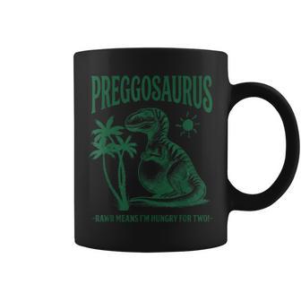 Preggosaurus Rawr Means I'm Hungry For Two Pregnancy Coffee Mug - Thegiftio UK