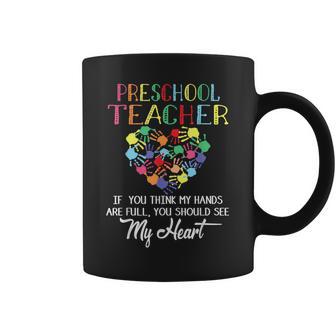 Preschool Teacher Love Teaching With Heart Early Educators Coffee Mug - Thegiftio UK