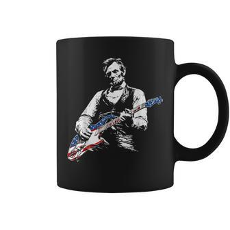 President Abraham Lincoln Playing Rock Guitar Abe Lincoln Coffee Mug | Mazezy