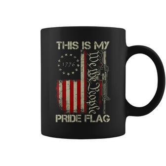 This Is My Pride Flag Usa Patriotic Gun American Flag Coffee Mug - Thegiftio UK