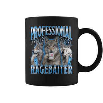 Professional Ragebaiter Wolf Meme Internet Troll Coffee Mug - Thegiftio UK