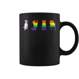 Progress Pride Cute Dog Lgbt プログレス ゲイ ペット好き コーヒーマグ - Kawaiitshirt
