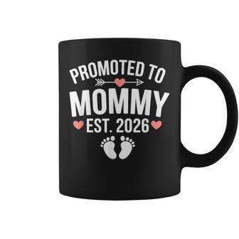 Promoted To Mommy Est 2026 First Time Mom Mama Coffee Mug - Thegiftio UK