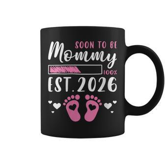 Prontoer Mamá Est 2026 Revelar Embarazo Futura Mamá Cuello Taza de café - Regaloses