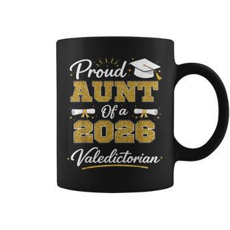 Proud Aunt Of A 2026 Valedictorian Graduation Graduate Grad Coffee Mug - Thegiftio UK