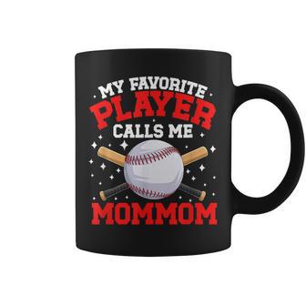 Proud Baseball Mommom Of A Baseball Player Mommom Coffee Mug - Thegiftio UK