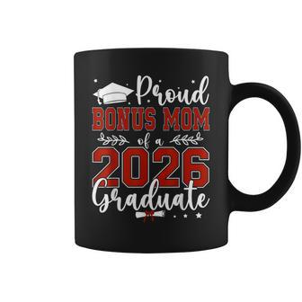 Proud Bonus Mom Of A Class Of 2026 Graduate For Graduation Coffee Mug - Thegiftio UK