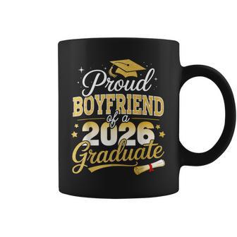 Proud Boyfriend Of Class Of 2026 Graduate Senior Graduation Coffee Mug - Thegiftio UK
