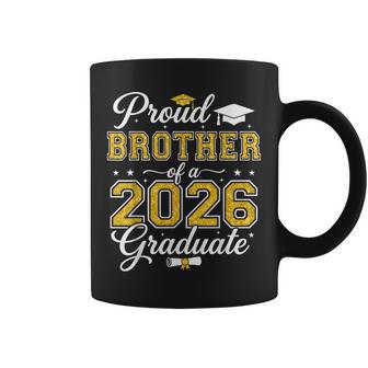 Proud Brother Of A 2026 Graduate Senior Graduation Boys Coffee Mug - Thegiftio UK