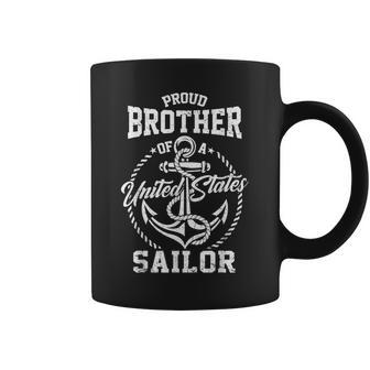 Proud Brother Of A Sailor Us Veteran Family Matching Coffee Mug - Thegiftio UK