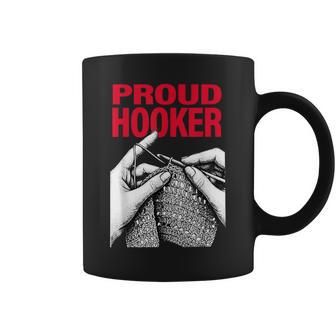 Proud Hooker Knitting Lover Saying Quote Women Coffee Mug - Thegiftio UK