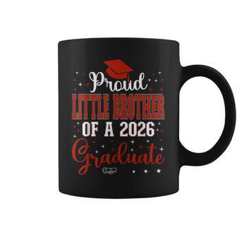 Proud Little Brother Of A Class Of 2026 Graduate Graduation Coffee Mug - Thegiftio UK