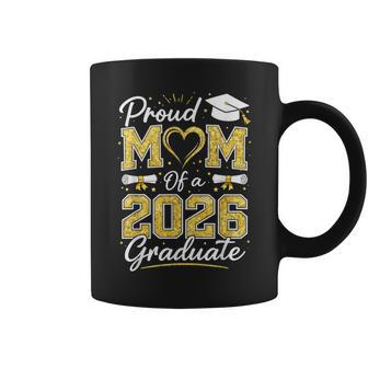 Proud Mom Of A 2026 Graduate High School Senior Graduation Coffee Mug - Thegiftio