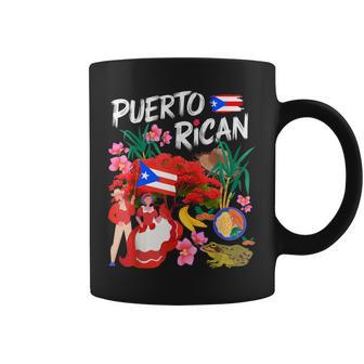 Puerto Rican Heritage Idea For & Boricua Puerto Rico Coffee Mug - Thegiftio UK