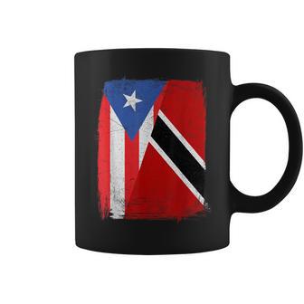 Puerto Rican Trinidadian Flag Puerto Rico Trinidad Heritage Coffee Mug - Thegiftio UK