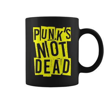 Punk's Not Dead -Intage Punk Rock Punk Is Not Dead Taza de café - Regaloses