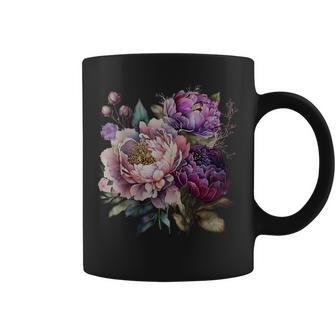 Purple Peony Cottagecore Gardening Flower Gardener Lover Coffee Mug - Thegiftio UK