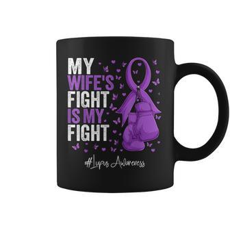 Purple Ribbon Wife Lupus Awareness Coffee Mug - Thegiftio UK