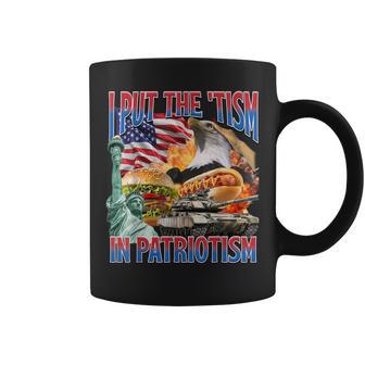 I Put The 'Tism In Patriotism Patriotic American Core Coffee Mug - Monsterry