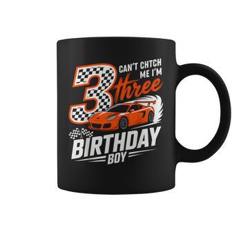 Race Car Racing 3Rd Birthday Can’T Catch Me I'm 3 Bday Boy Coffee Mug - Thegiftio UK