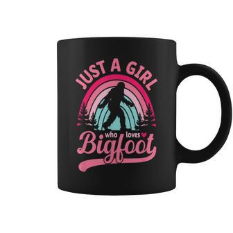 Rainbow Just A Girl Who Loves Bigfoot Coffee Mug - Thegiftio UK