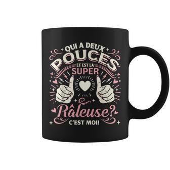 Raleuse À Plein Temps Cadeau Original Ecrit Raleus Humoriste Noire Taille Coupe Classique Manche À Double Couture Et Ourlet À La Base Tasse - Cadeauxyz