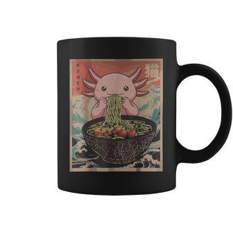 Ramen Japanese Graphic Axolotl Anime For Men Coffee Mug | Seseable UK
