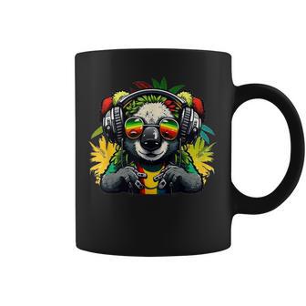 Rasta Reggae Koala Ours Amusant Hippie Rastafari Reggae Musique Tasse - Cadeauxyz