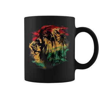 Rasta Reggae Lion Rastafarian Roots Lion Of Judah Jamaica Coffee Mug - Thegiftio UK