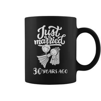 Recién Casados 30 Hace Años 30 Aniversario De Bodas Pareja Taza de café - Regaloses