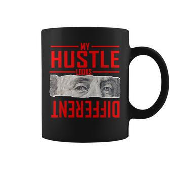 Red My Hustle Look Different Red Graphic Coffee Mug - Thegiftio UK