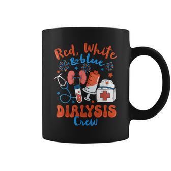 Red White Blue Dialysis Crew Fireworks 4Th Of July Coffee Mug - Thegiftio UK