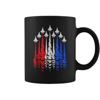 Red White Blue Patriotic Jets Usa Flag Boys 4Th Of July Coffee Mug - Thegiftio UK