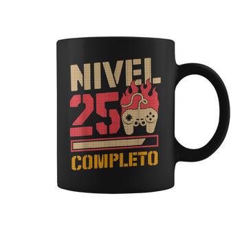 Regalo 25 Años Nivel 25 Completo Aniversario Cumpleaños Taza de café - Regaloses