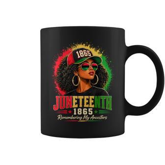 Remembering My Ancestors Black African American Junenth Coffee Mug | Mazezy
