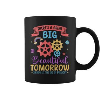 There's A Great Big Beautiful Tomorrow Theme Park Carousel Coffee Mug - Thegiftio UK