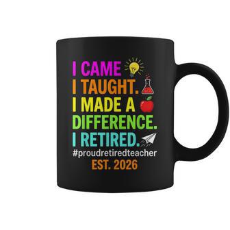 Retired Teacher 2026 Humor Teacher Retirement Est 2026 Coffee Mug - Thegiftio UK