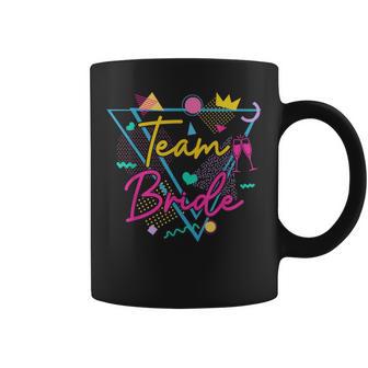 Retro 90Er Jahre Team Braut Junggesellinnenabschied Braut Der 90Er Jahre Tassen - Seseable