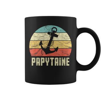 Rétro Capitaine Papytaine Drole Papy Fête Des Grands-Pères Tasse - Cadeauxyz