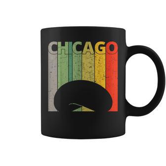 Retro Chicago Intage Chicago Bean Cloud Gate コーヒーマグ - Kawaiitshirt