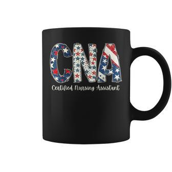 Retro Cna Certified Nursing Assistant Us Flag 4Th Of July Coffee Mug - Thegiftio UK