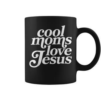 Retro Cool Moms Love Jesus Bible Verse Faith Mama Coffee Mug - Thegiftio UK