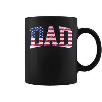 Retro Dad American Flag Matching Family Daddy 4Th Of July Coffee Mug | Seseable UK